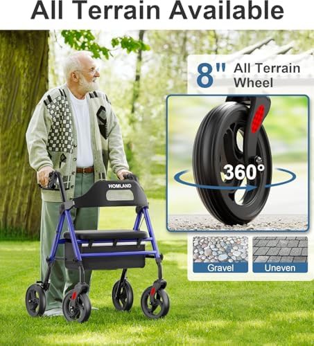 Silver finish rollator with sixteen inch seat — photo 4