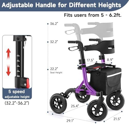 Compact Foldable All Terrain Walker Ten Inch — photo 5