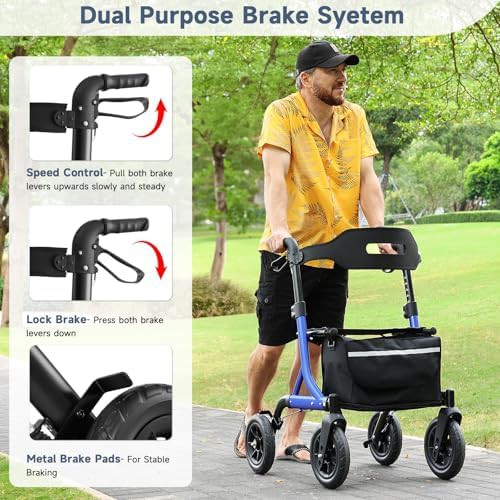 Foldable All Terrain Walker with Ten Inch Wheels — photo 5