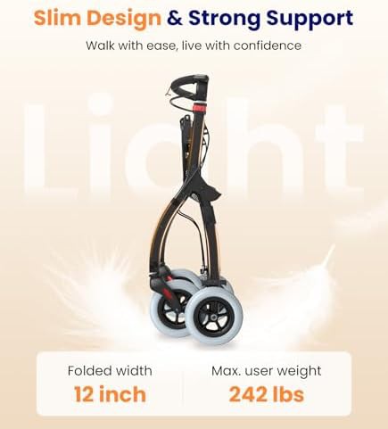 Narrow indoor walker with removable tray — photo 4