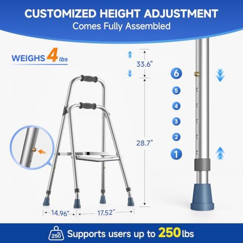 Adjustable one arm hemi walker for seniors — photo 3