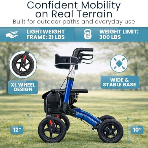 All Terrain Rollator with Pneumatic Wheels — photo 3