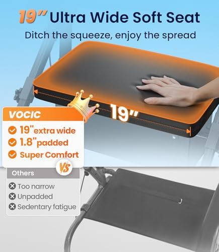 Wide seat walker and wheelchair combo in black — photo 4