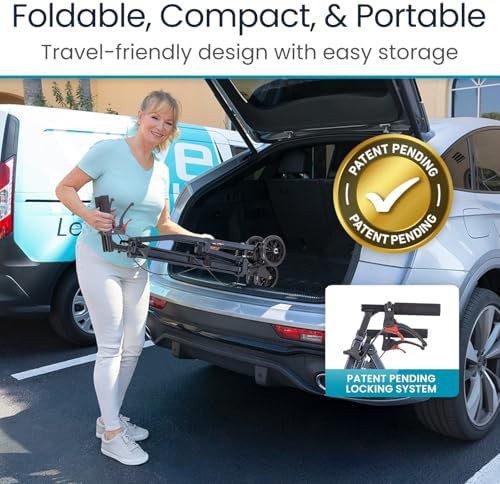 Compact folding walker for seniors — photo 3