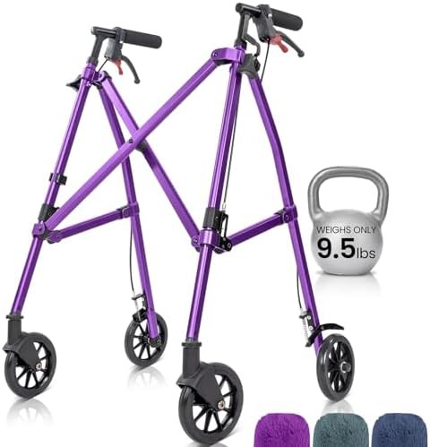Standard lightweight foldable mobility walker