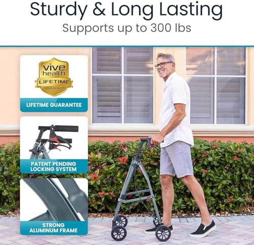 Lightweight narrow indoor folding walker — photo 5