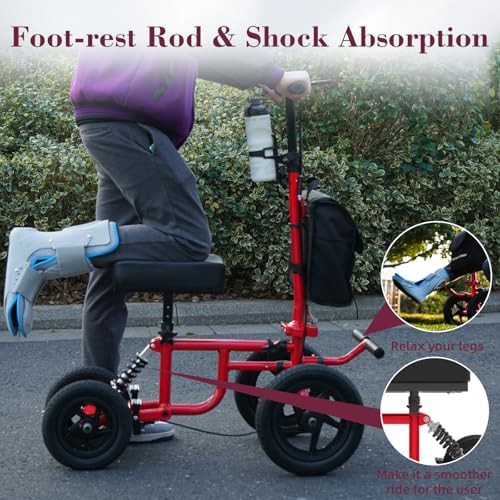 Foldable all terrain knee scooter — photo 3