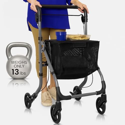 Narrow Indoor Walker with Tray and Basket