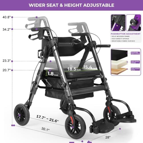 Bariatric wheelchair combo with padded seat — photo 4