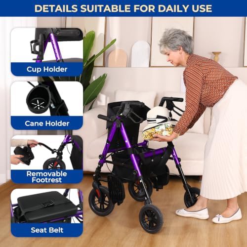 Foldable rollator and wheelchair hybrid — photo 5