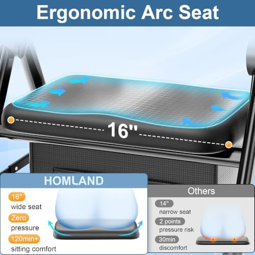 Ergonomic aluminum walker with seventeen pound frame — photo 3