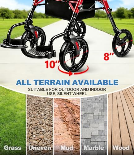 Foldable rollator and wheelchair hybrid for adults — photo 5