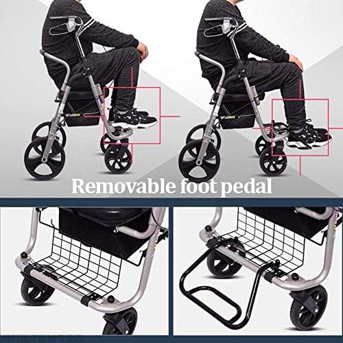 Aluminum rollator with steerable braking system — photo 4