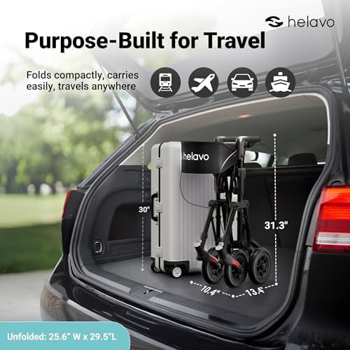Ultra Compact Double Folding Travel Walker — photo 5