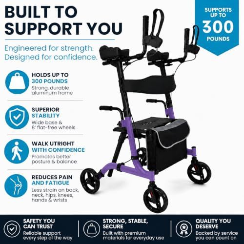 Heavy Duty Folding Upright Rollator — photo 3
