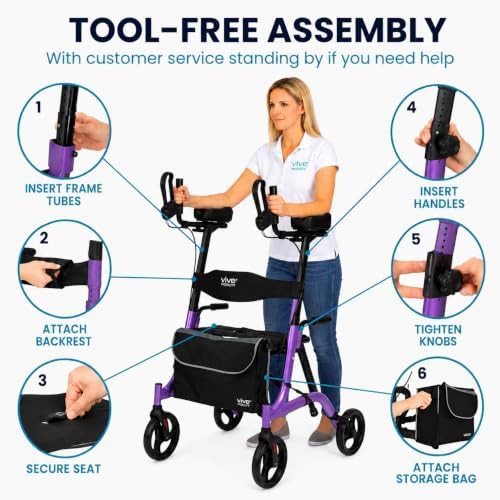 Heavy Duty Folding Upright Rollator — photo 5