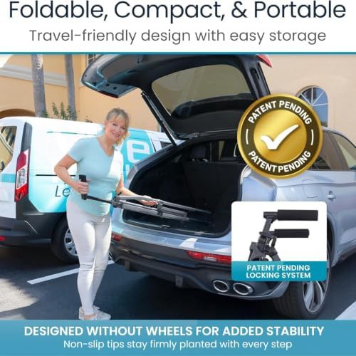 Portable folding walker for adults and seniors — photo 3