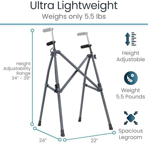 Portable folding walker for adults and seniors — photo 4