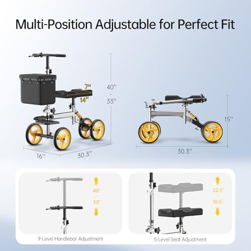 Steerable knee walker for foot surgery — photo 5