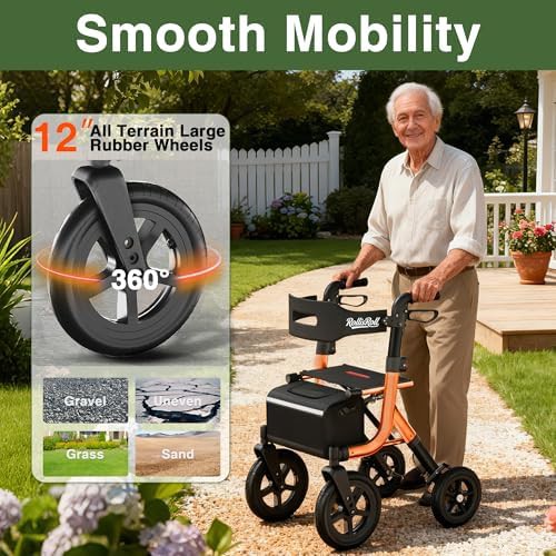 Orange all terrain walker with 12 inch wheels — photo 3