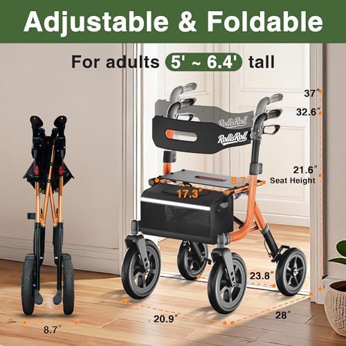 Orange all terrain walker with 12 inch wheels — photo 5