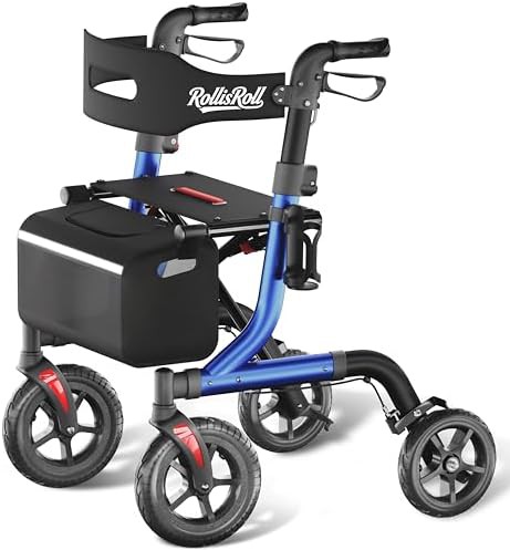 Blue all terrain walker with 10 inch wheels