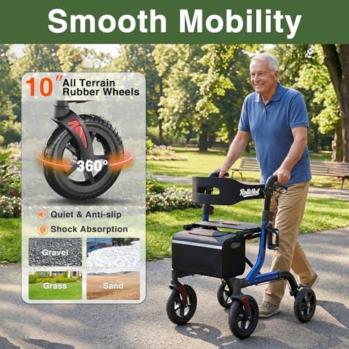 Blue all terrain walker with 10 inch wheels — photo 4