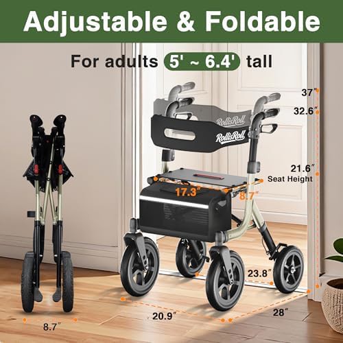 Golden all terrain rollator with 12 inch wheels — photo 5