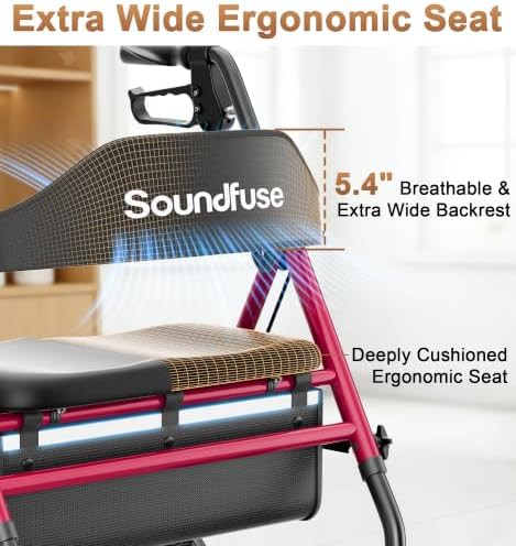 Wide seat bariatric walker for indoors — photo 4