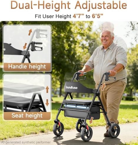 Bariatric steel walker with twenty inch seat — photo 5