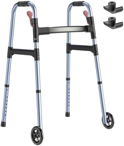 Aluminum six pound lightweight folding walker