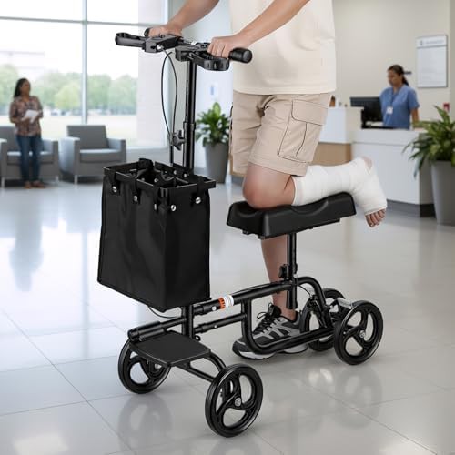 Steerable knee scooter with disc brake — photo 3