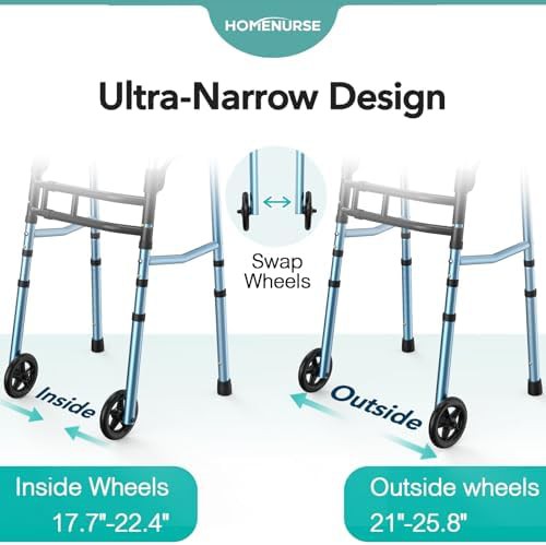 Narrow folding walker for small spaces — photo 3