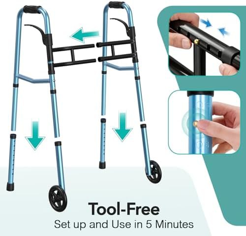 Narrow folding walker for small spaces — photo 5
