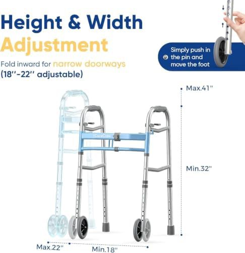 Narrow folding walker for small spaces — photo 3