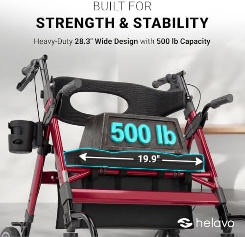 Heavy duty hybrid walker and transport chair — photo 3