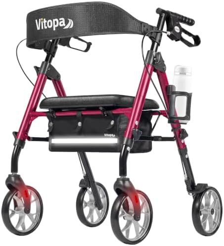 Lightweight aluminum rollator model W20A