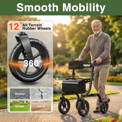 Black all terrain walker with 12 inch wheels — photo 3