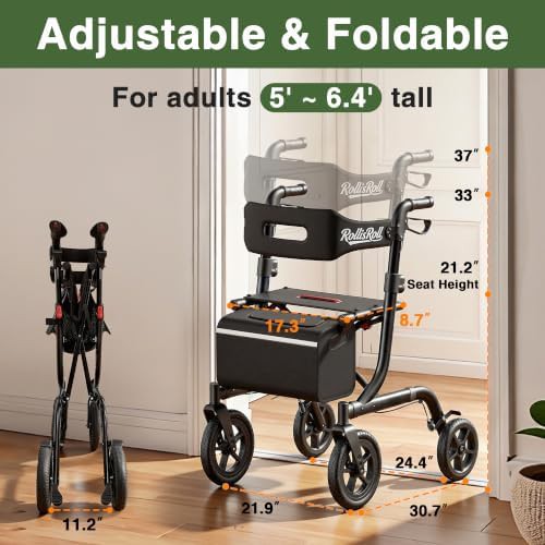 Black all terrain walker with 12 inch wheels — photo 4