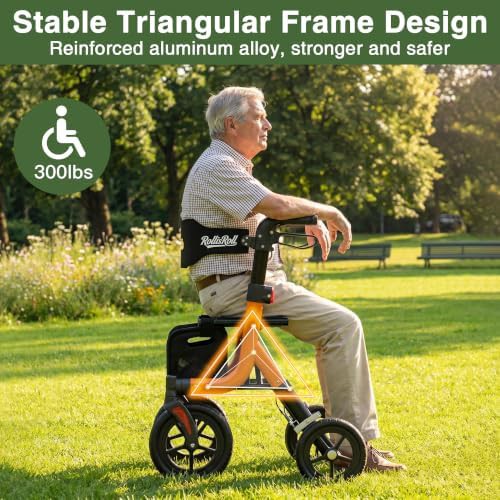 Orange all terrain walker with 10 inch wheels — photo 3