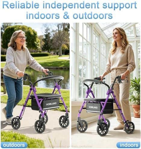 Lightweight sixteen pound steel foldable walker — photo 3