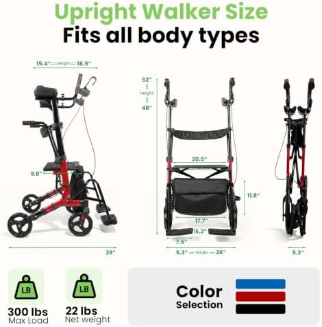 Arshin red all terrain upright walker — photo 3