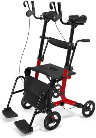 Foldable upright rollator 22 lbs