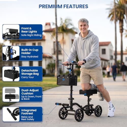 Foldable knee scooter for foot surgery — photo 4