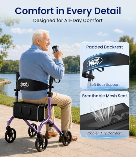 Ultralight aluminum rollator weighing twelve pounds — photo 5
