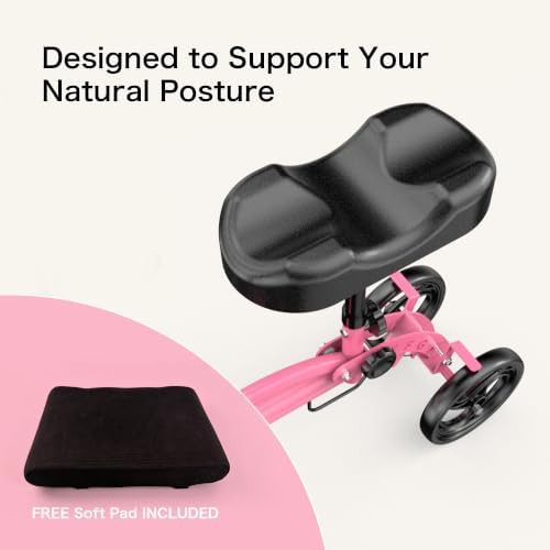 Pink foldable leg scooter for surgery — photo 3