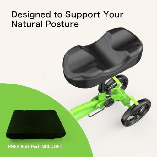 Green foldable leg scooter for surgery — photo 3