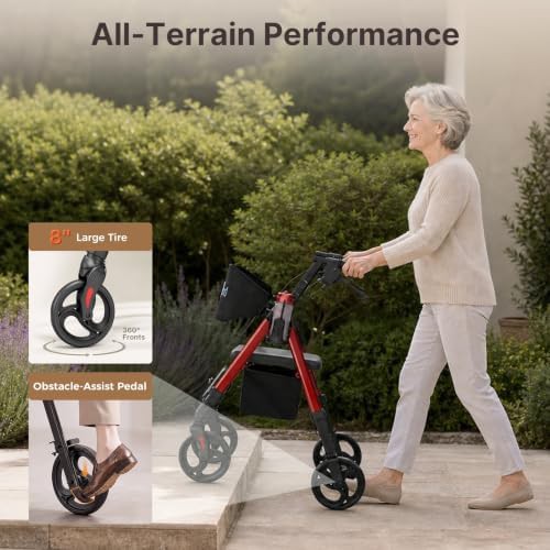 Lightweight rollator and wheelchair combo — photo 5