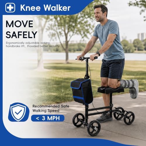 Portable Folding Knee Scooter for Adults — photo 3
