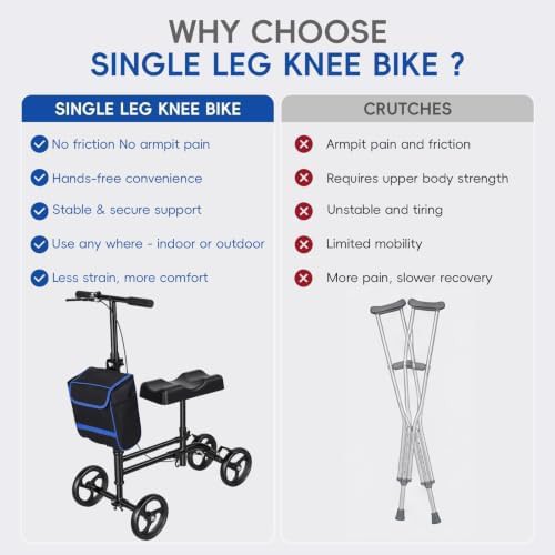 Portable Folding Knee Scooter for Adults — photo 4